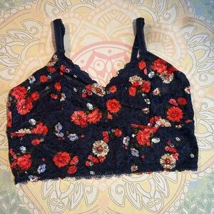 Navy Torrid plus size size 3 lace bralette with adjustable straps